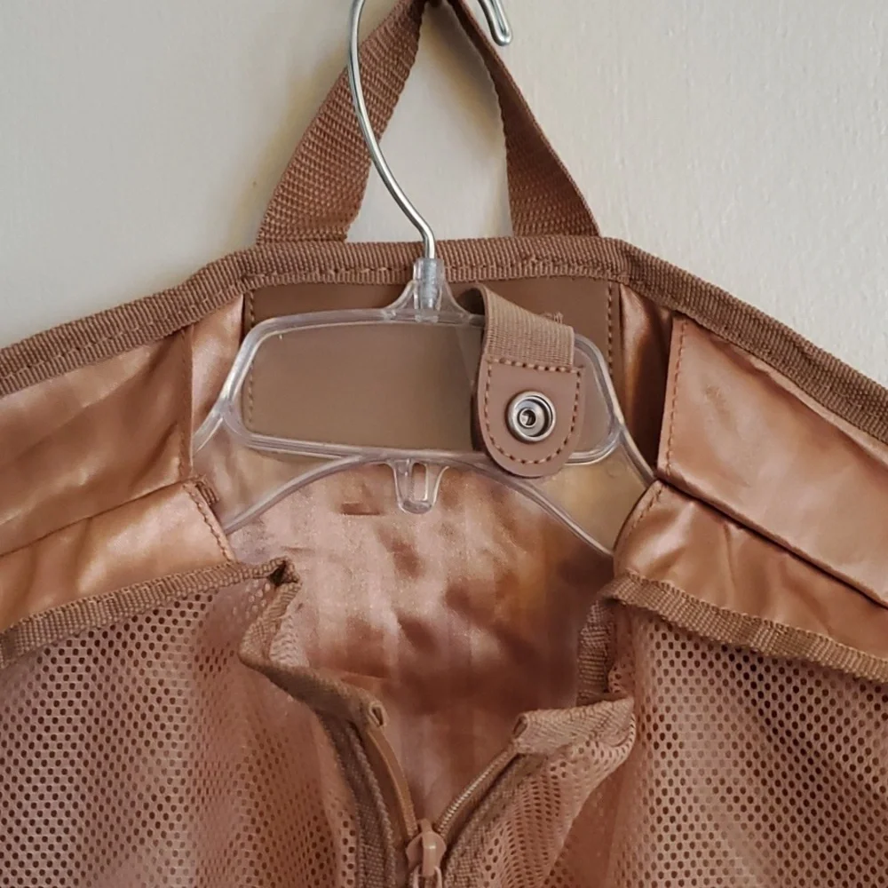 Gold Satin Luggage Garment Bag